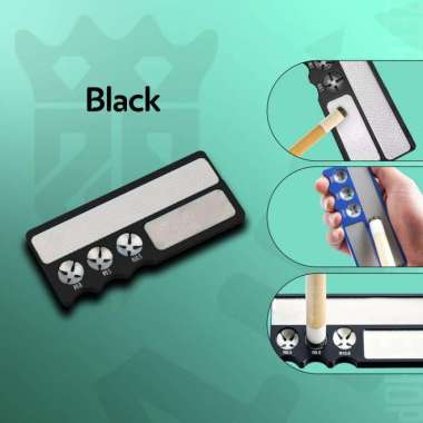 BILLIARD CUE TIP REPAIR 4 IN 1 METAL BILLIARD POOL CUE TIP SHAPER BURNISHER FILE REPAIR CUE TIP