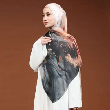 Lozy Hijab - Viscose Printed Modal Shawl (Pashmina Motif Bahan Viscose) Saturn Marble