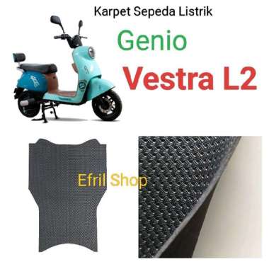 Karpet Motor/Sepeda Listrik Genio Vestra L2 Bahan Karet Motif