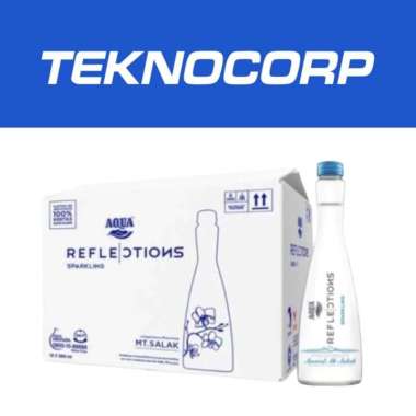 Aqua Reflections Sparkling Mineral Water 380ml [ Dus isi 12 Botol ]