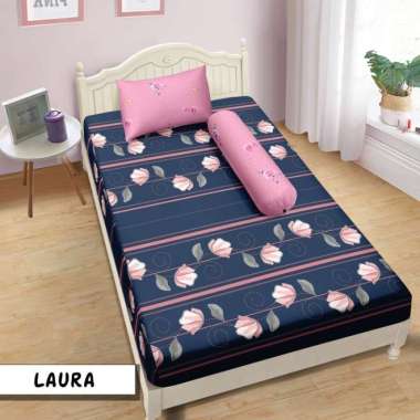 Aloha - Sprei FITTED Single T20 / T25 (120x200) tinggi 20 / tinggi 25 Terlaris pilihan Laura (T20)