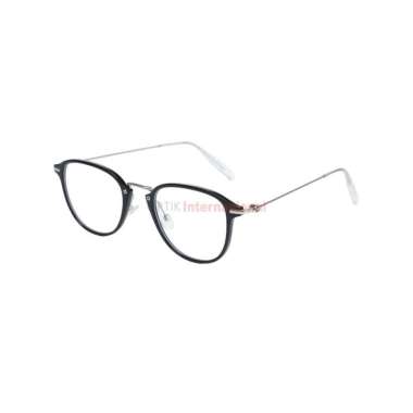 Kacamata BIRU TR85007 Anti Radiasi Frame Oval Fashion Wanita Korea Black/Silver