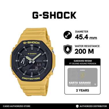 CASIO G-SHOCK GA-2110SU-9ADR Jam Tangan Pria Wanita Original Garansi Resmi GAP Kuning