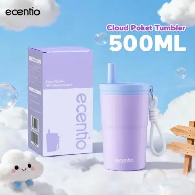 Ecentio Soft Cloud Series Tumbler Stainless Portable Outdoor Sport Lari Portable Aluminium