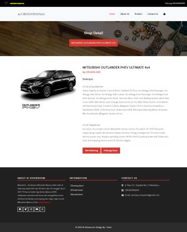 Website web Penjualan Mobil Dealer Mobil
