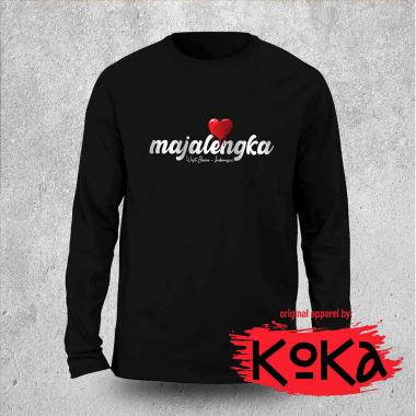 Premium T-shirt - Kaos Khas MAJALENGKA Original by KOKA Kangkaos - MJL1 Lengan Panjang M