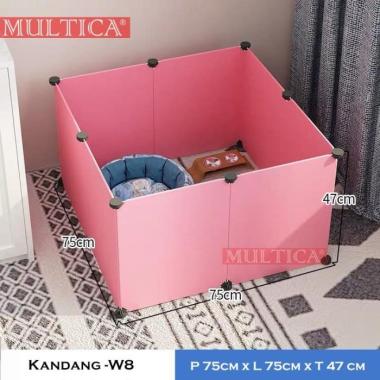 Multica Kandang kucing musang Hamster Kelinci Landak W-8 - Hitam 100 % ORIGINAL