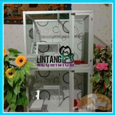 Kandang Kucing Galvalum // 2Tingkat 2Kamar