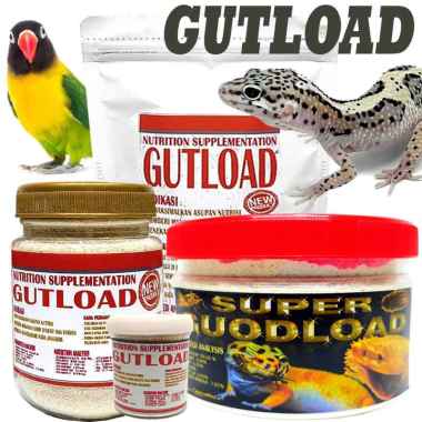 30GR GUTLOAD SUPLEMEN PAKAN JANGKRIK PENGGEMUK PET REPTILE GECKO KADAL TOKEK BD BEARDED DRAGON PACMA