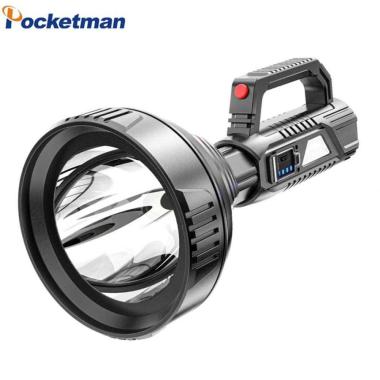 Pocketman Senter LED Waterproof USB Rechargeable Cree XPE Hitam