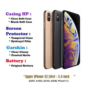 Apple iPhone XS 2018 - 5.8 inch - Case - Screen Protector - Battery - Dll Focus Case