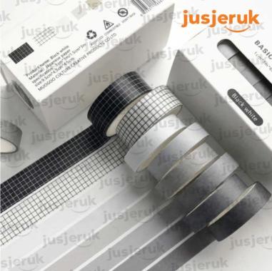 JFactory Lakban Stiker Hias Buku Diary Album Scrapbook - Tahan Lama Diary 1-1.5cm