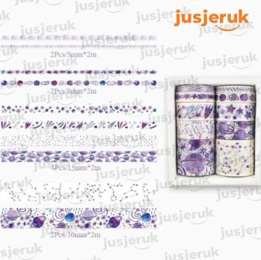 JFactory Lakban Stiker Hias Buku Diary Album Scrapbook - Tahan Lama Scrapbooking