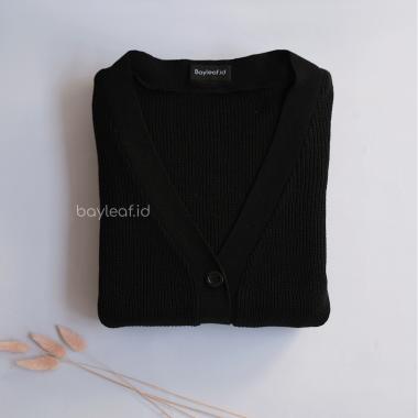 Bayleaf.id Leta Knit Long Cardi BLACK