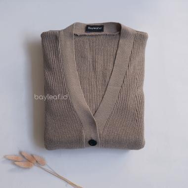 Bayleaf.id Leta Knit Long Cardi MOCCA
