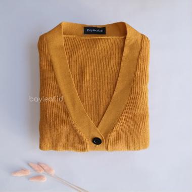 Bayleaf.id Leta Knit Long Cardi YELLOW