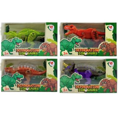 Robot Dinosaurus Deformation Mainan Anak Berubah Bentuk Dino Ankylosaurus warna