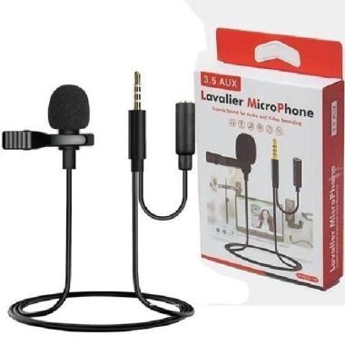 Mic Klip On Lavalier Clip On Jepit Splitter 3.5Mm Smule Ig Live Tiktok