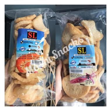 Kemplang Goreng Cumi Udang SL Asli Bangka / Kerupuk Bangka Udang