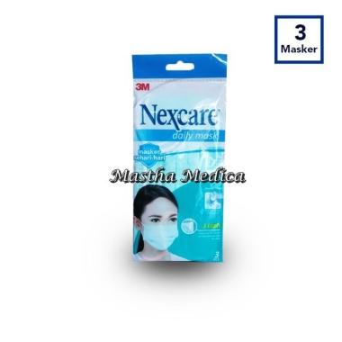 3M Masker Debu Asap Earloop Cantol Telinga 3Ply Daily Mask Nexcare Box