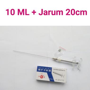 suntikan parfum jarum panjang 20cm 10ml cc tinta printer laboratorium 20cc 30ml 50ml 100cc spuit lar