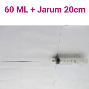 suntikan parfum jarum panjang 20cm 10ml cc tinta printer laboratorium 20cc 30ml 50ml 100cc spuit lar