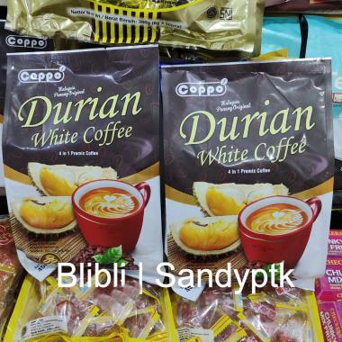 Kopi Durian Coppo White Coffee Malaysia Penang Original Import Premix 4 in 1 Terbaik