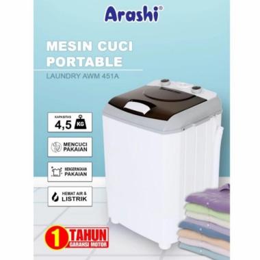 ARASHI Mesin Cuci Mini Portable Bergaransi AWM 451A