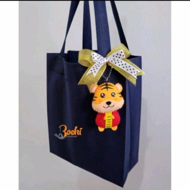Tas IMLEK HAMPERS BONEKA CICI KOKO TIGER LAMPION Hitam-macan