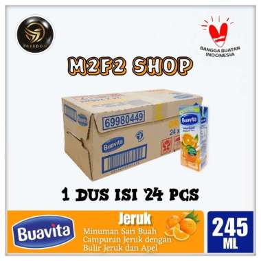 Jus Buavita Rasa Jeruk Kotak | Juice Orange - 245 ml (Kemasan Karton)
