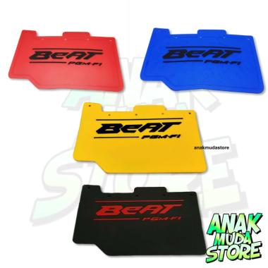 Mudflap Karpet Kolong Mudguard Cover Pelindung Cipratan Motor Beat warna Kuning