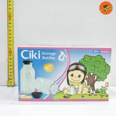BOTOL ASI KACA CIKI 100ml- BOTOL ASI KACA 1dos