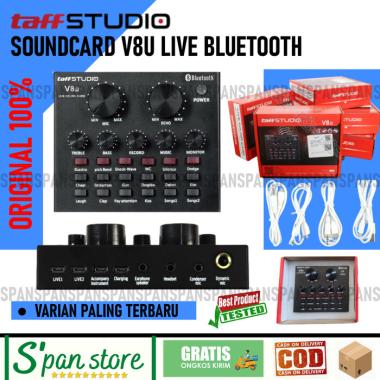 Sound Card Eksternal V8U Bluetooth Mixer Original Taffstudio