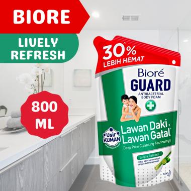 Promo Harga Biore Guard Body Foam Lively Refresh 800 ml - Blibli