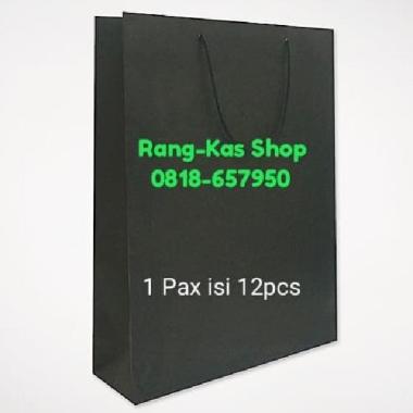 Paper bag HITAM XL karton Duplex Tebal Laminating