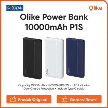 Olike Powerbank 10.000 mAh Quick Charge P1S Blue