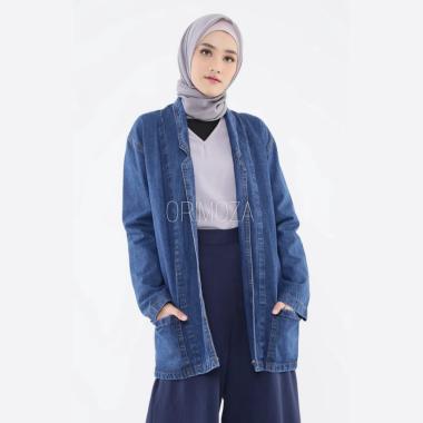 Orimoza Blazer Wanita Jumbo Jeans BLAZER DENIM NAVY