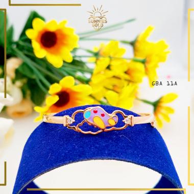 GELANG EMAS ANAK EMAS ASLI KADAR 8K DAN KADAR 6K GELANG ANAK GELANG PESAWAT GBA 11 8K