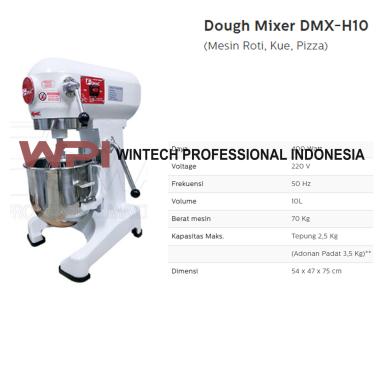 FOMAC DMX-H10 Dough Mixer - Mixer Roti & Mixer Kue - Mixer Adonan