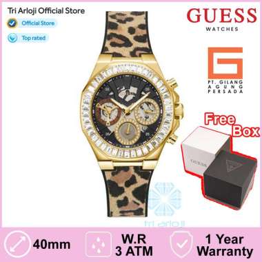 Guess Watches GUESS GW0463L1 Original RAPTURE Jam Tangan Wanita Analog Animal Print