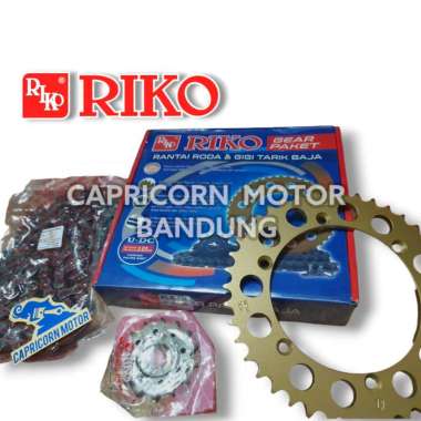 Gear Gir Set Paket KLX 250 KLX250 BAJA Chain Kit RIKO