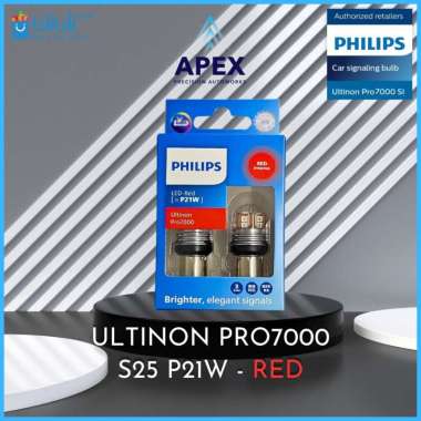 BOHLAM LAMPU PHILIPS ULTINON PRO7000 LED - S25 P21W INTENSE RED