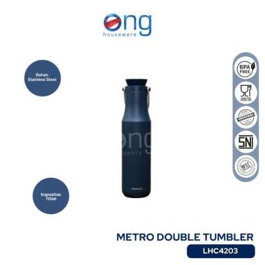 Botol Termos Minum Metro Double Tumbler Mug Hot & Cool 710ml Lock n Lock Lock & Lock LHC4203 LHC 420