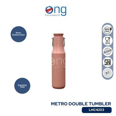 Botol Termos Minum Metro Double Tumbler Mug Hot & Cool 710ml Lock n Lock Lock & Lock LHC4203 LHC 420