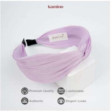 Kamino Hyunjae Headband / Bando Silang Kain Chiffon