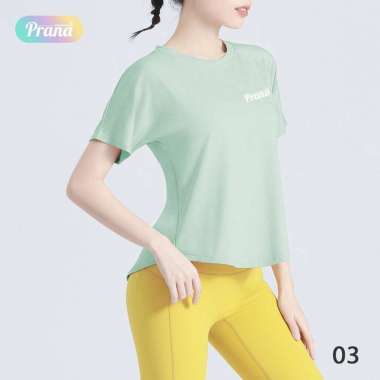 Women Sportwear Quick Dry And Breathable - Kaos Sport Wanita Baju Olahraga Senam Gym Yoga Cepat Keri