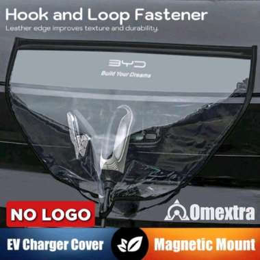 Magnetic EV Charger Cover Omextra Pelindung Charger Mobil Listrik EV BYD