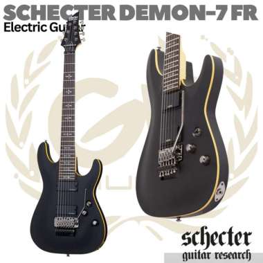 SCHECTER DEMON-7 FR 7 Strings Electric Guitar | Gitar Tremolo Up down