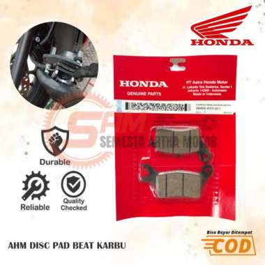 Kampas Rem Depan AHM Honda Beat Karbu Disc Pad Motor Cakram ORI KVY