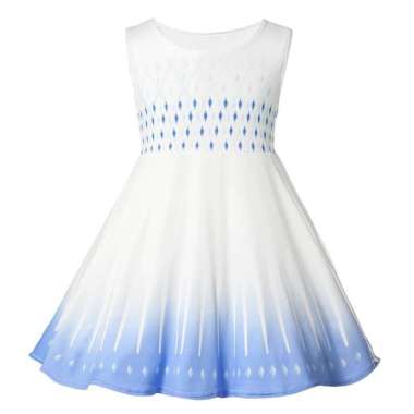 PRINCESS ELSA DRESS - FROZEN ELSA DRESS - ELSA DRESS - 6-7 tahun Elsa White